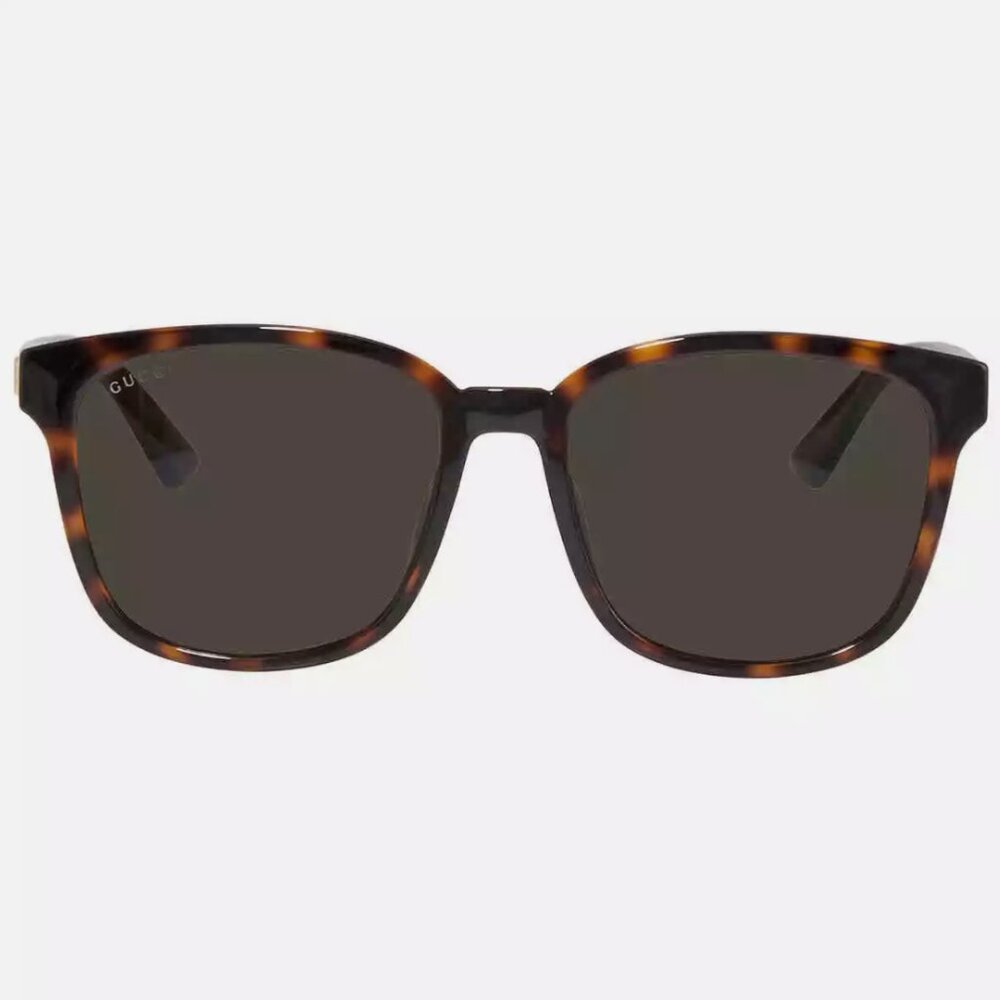 Gucci Green Havana Men's Sunglasses - Picture 3 of 4